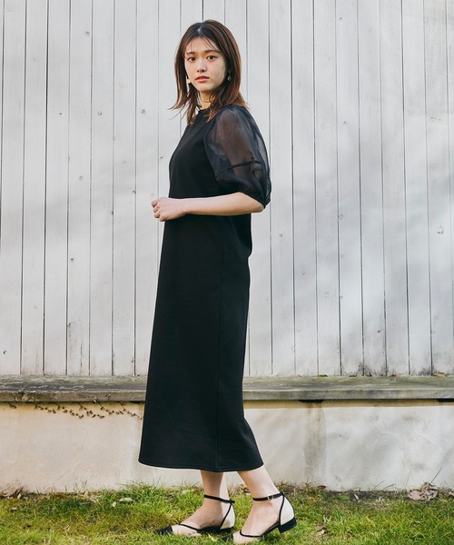 LANTINAM（ランティナム）の「【ZOZO限定】シアースリーブTシャツワンピース（ワンピース・レディース・ブラック/ピンク・FREE）」の12枚目の写真