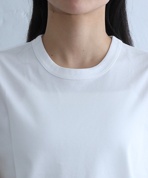 COLONY 2139（コロニートゥーワンスリーナイン）の「スマート半袖コンパクトTシャツ（Tシャツ/カットソー・レディース・ブラック/チャコールグレー/ホワイト・SMALL/MEDIUM）」の7枚目の写真