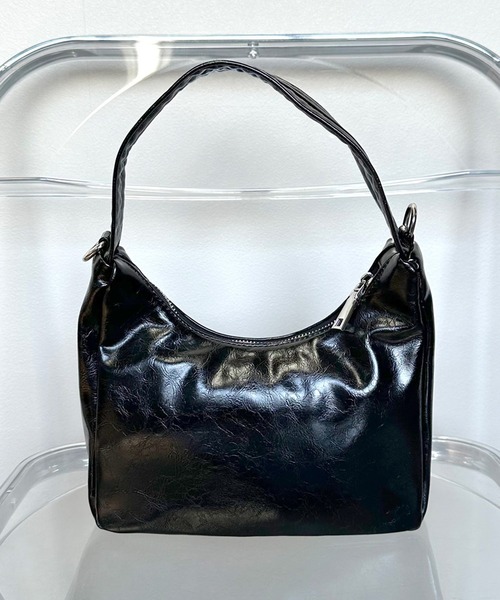 HANAEMORI 新品未使用2way パイソン 蝶ロゴ ブラウン セール】蝶モチーフ付2WAYバッグ（ハンドバッグ）｜non-hedge