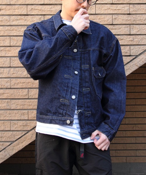 orSlow/オアスロウ TYPE1 40's PLEATED FRONT BLOUSE ONE WASH（デニム