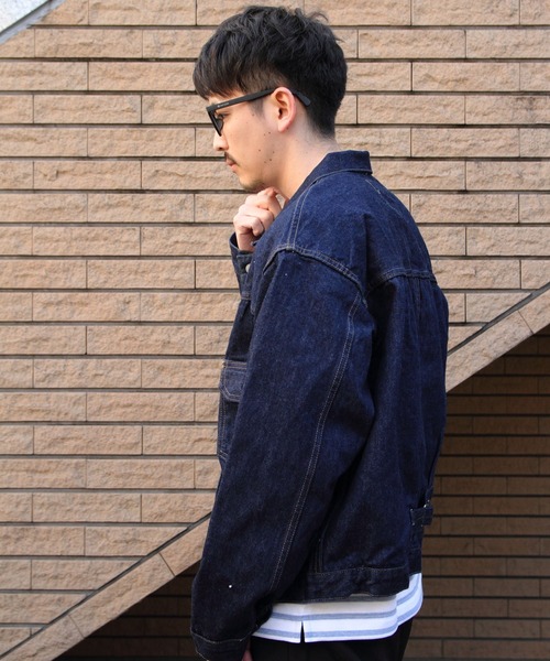 orSlow/オアスロウ TYPE1 40's PLEATED FRONT BLOUSE ONE WASH（デニム