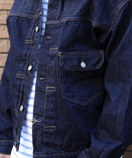 orSlow デニムジャケット　オアスロウ orSlow [オアスロウ] 別注 TYPE1 40Sプリーツフロントデニムジャケット