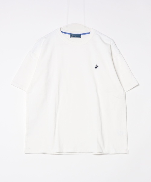 BEVERLY HILLS POLO CLUB(ビバリーヒルズポロクラブ)の「BEVERLY HILLS POLO CLUB / 天竺クルーT / 4222-4752(Tシャツ/カットソー・レディース・ブラック/ブルー/オフホワイト/バーガンディー・MEDIUM/X-LARGE/LARGE)」の5枚目の写真