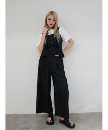 ウエストリボンビスチェxワイドパンツ インナー3点SET