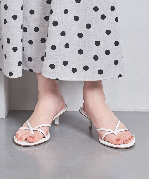 PIPPICHIC NUDE ミュールサンダル 35.5 Pippichic(ピッピシック)の「<PIPPICHIC>NUDE ミュール