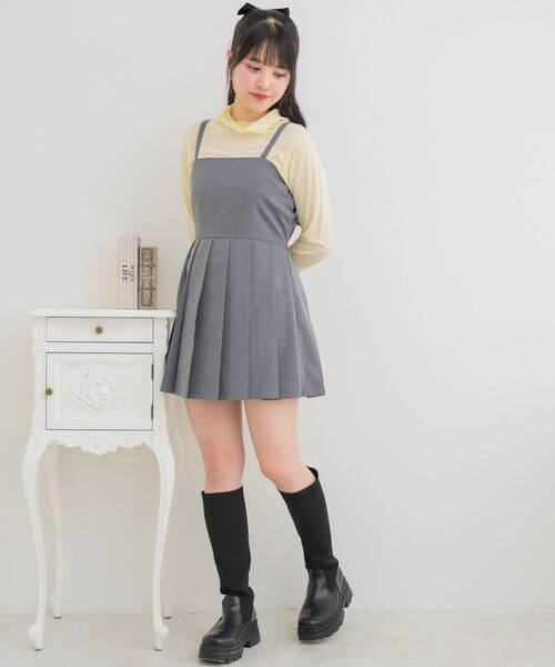 ems excite(エムズエキサイト)の「メロウ切り替えインナーCT(Tシャツ/カットソー・レディース・ブラック/ナチュラル/ピンク・FREE)」の17枚目の写真