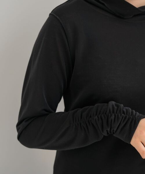 ems excite(エムズエキサイト)の「メロウ切り替えインナーCT(Tシャツ/カットソー・レディース・ブラック/ナチュラル/ピンク・FREE)」の8枚目の写真