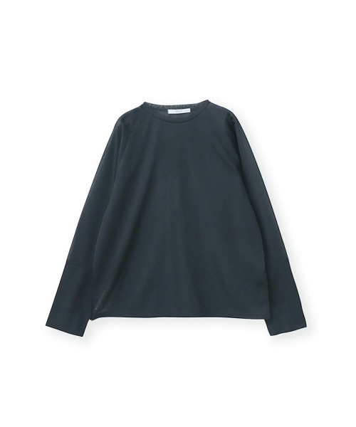 ENIM BY VICKY(エニムバイビッキー)の「シアーラグランロンT《手洗い可能》(Tシャツ/カットソー・レディース・ホワイト/ブルー/ブラック・M)」の11枚目の写真