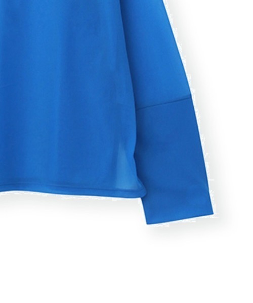 ENIM BY VICKY(エニムバイビッキー)の「シアーラグランロンT《手洗い可能》(Tシャツ/カットソー・レディース・ホワイト/ブルー/ブラック・M)」の8枚目の写真