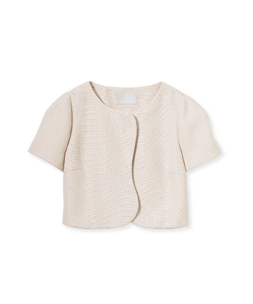 CELFORD（セルフォード）の「ハーフスリーブジャケット（テーラードジャケット・レディース・その他/ライトベージュ/オフホワイト・36/38）」の3枚目の写真