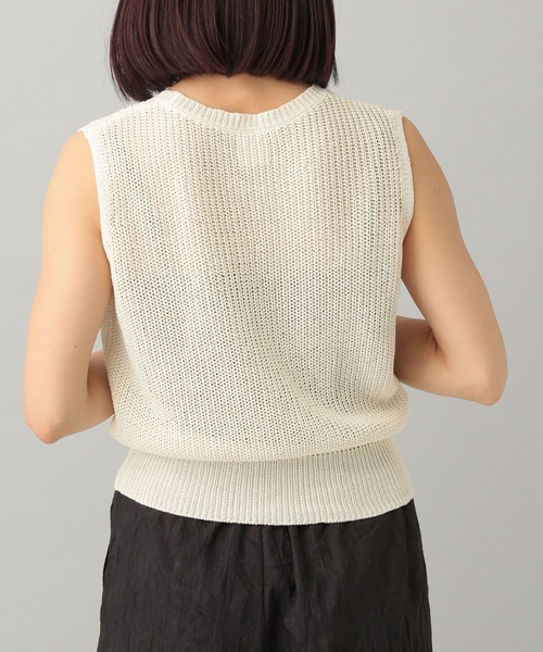 e/rm（イーアールエム）の「【e/rm】ワシニット/ノースリーブトップス（タンクトップ・レディース・オフホワイト/ネイビー/イエロー系その他・FREE）」の9枚目の写真