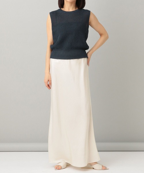 e/rm（イーアールエム）の「【e/rm】ワシニット/ノースリーブトップス（タンクトップ・レディース・オフホワイト/ネイビー/イエロー系その他・FREE）」の10枚目の写真