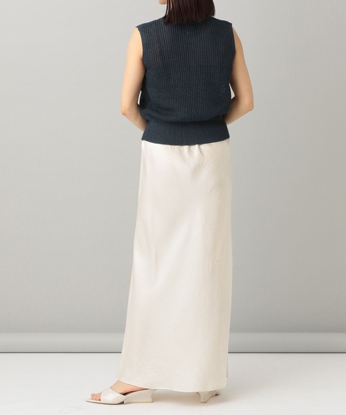 e/rm（イーアールエム）の「【e/rm】ワシニット/ノースリーブトップス（タンクトップ・レディース・オフホワイト/ネイビー/イエロー系その他・FREE）」の12枚目の写真