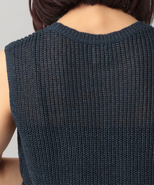 e/rm（イーアールエム）の「【e/rm】ワシニット/ノースリーブトップス（タンクトップ・レディース・オフホワイト/ネイビー/イエロー系その他・FREE）」の22枚目の写真