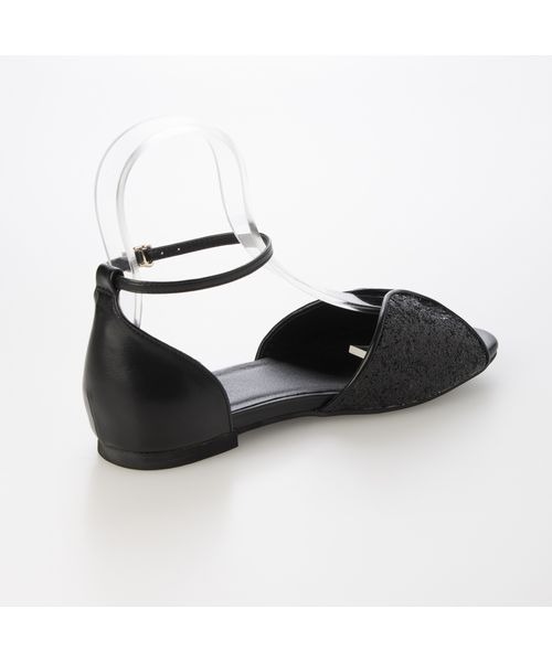 Fin（フィン）の「バタフライストラップサンダル【低反発スポンジ入り】（サンダル・レディース・ブラック/ブラック系その他/シルバー/パープル/ベージュ・LL/S/M/L）」の9枚目の写真