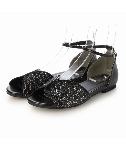 Fin（フィン）の「バタフライストラップサンダル【低反発スポンジ入り】（サンダル・レディース・ブラック/ブラック系その他/シルバー/パープル/ベージュ・LL/S/M/L）」の12枚目の写真