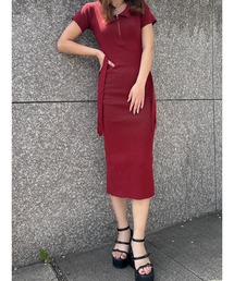 Zip design dress