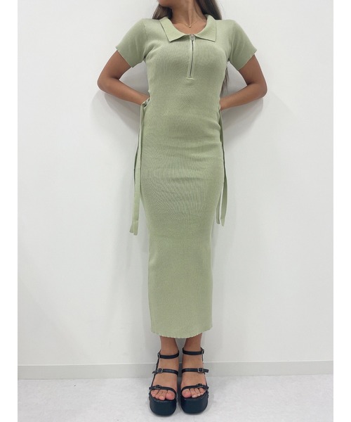 DURAS(デュラス)の「Zip design dress(ワンピース・レディース・ブラック/ブラウン/ミント・FREE)」の15枚目の写真