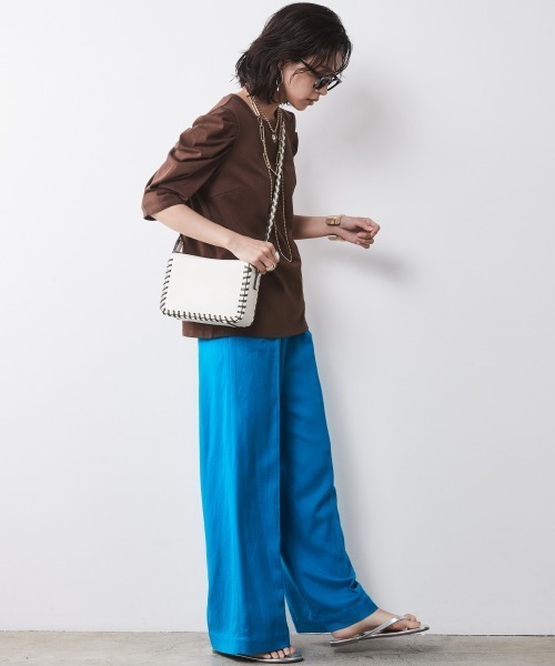 CHIC STYLE(シックスタイル)の「<大きいサイズ>綿100%パフスリーブカットソー シックスタイル(Tシャツ/カットソー・レディース・ブラウン/ブラック・5L/4L/3L/LL/L)」の12枚目の写真