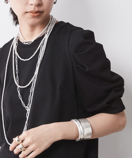 CHIC STYLE(シックスタイル)の「<大きいサイズ>綿100%パフスリーブカットソー シックスタイル(Tシャツ/カットソー・レディース・ブラウン/ブラック・5L/4L/3L/LL/L)」の7枚目の写真