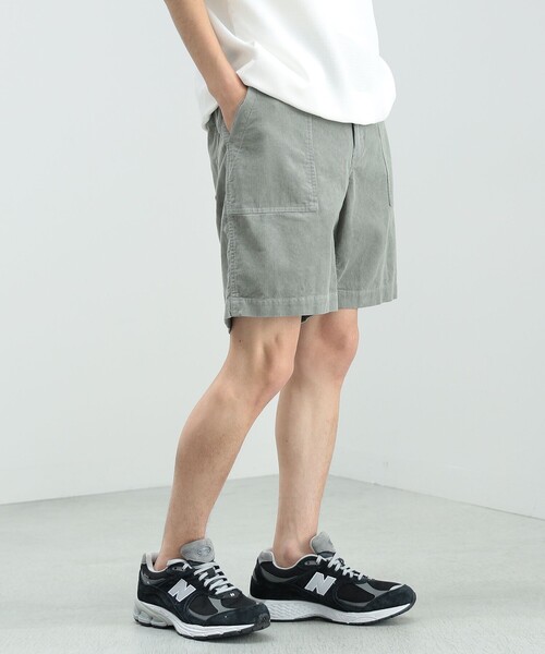 BEAMS HEART(ビームスハート)の「BEAMS HEART / 細畝 コーデュロイ ショートパンツ(その他パンツ・メンズ・ネイビー/グリーン系その他・MEDIUM/LARGE/SMALL)」の1枚目の写真