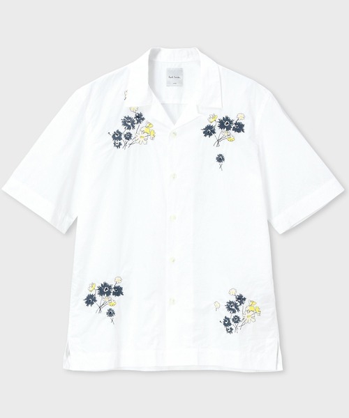 Paul smith ポールスミス　オフホワイト　ハイビスカス　花柄　長袖シャツ Paul Smith - paul smith ポールスミス 花柄シャツの通販 by