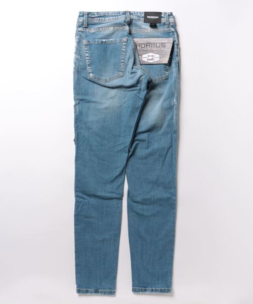 Import & Select（インポートアンドセレクト）の「【ADAMUS】ペイント&パッチ加工ストレッチデニム（デニムパンツ・メンズ・インディゴブルー・32/30/34）」の2枚目の写真