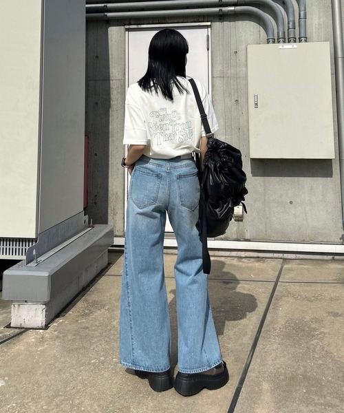 PAGEBOY（ページボーイ）の「アソートグラフィックルーズT（Tシャツ/カットソー・レディース・チャコールグレー/ブラック/アイボリー系1/オフホワイト/ブルー/アイボリー/グリーン/ベージュ/オレンジ・FREE）」の22枚目の写真