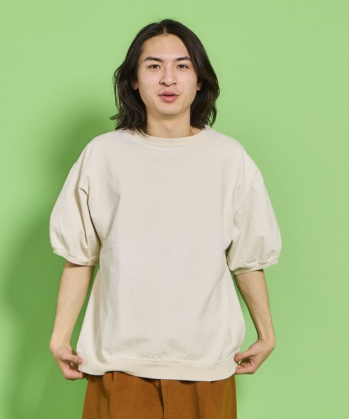 WALLA WALLA SPORT（ワラワラスポーツ）の「9oz LANTERN SLEEVE TEE / ９オンス ランタン スリーブ ティー（Tシャツ/カットソー・メンズ・ピンク系その他/ホワイト/アイボリー/ブラック系その他/スカイブルー系/ライトグレー/ブルー系その他/マジェンタ・LARGE/MEDIUM/XX-LARGE/X-LARGE/SMALL）」の3枚目の写真