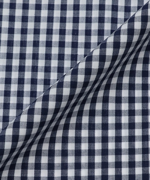 TOKYO SHIRTS（トウキョウシャツ）の「形態安定ノーアイロン ホリゾンタルワイド 半袖ビジネスワイシャツ（ビジネスシャツ・メンズ・ネイビー・首回り43cm/首回り41cm/首回り39cm/首回り42cm/首回り37cm）」の7枚目の写真