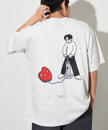 FREAK'S STORE | Kurt Wu/カート ウー 風船ハートロゴ バックプリントTEE/リラックスフィット(Tシャツ/カットソー)