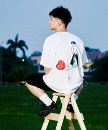 FREAK'S STORE | Kurt Wu/カート ウー 風船ハートロゴ バックプリントTEE/リラックスフィット(Tシャツ/カットソー)