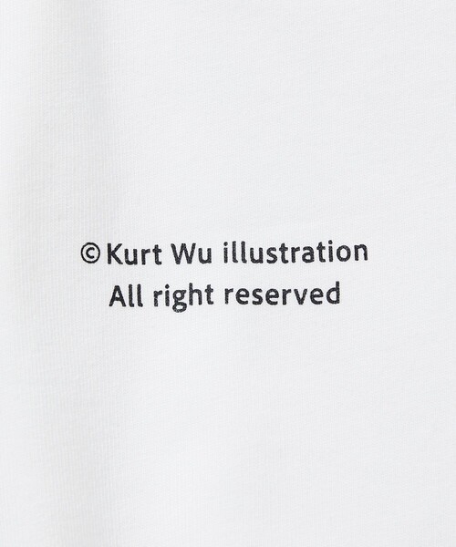 FREAK'S STORE（フリークスストア）の「Kurt Wu/カート ウー 風船ハートロゴ バックプリントTEE/リラックスフィット（Tシャツ/カットソー・メンズ・ホワイト/グレー/ブラック・MEDIUM/LARGE/X-LARGE）」の10枚目の写真