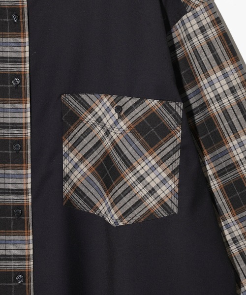 MILKFED.(ミルクフェド)の「BLOCK PLAID SHIRTS(シャツ/ブラウス・レディース・ベージュ/ネイビー・ONE SIZE)」の11枚目の写真