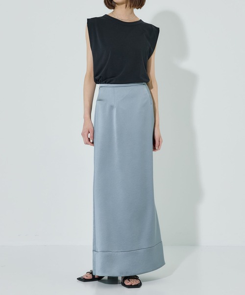 PUBLIC TOKYO（パブリックトウキョウ）の「タックショルダーリラックスTEE（Tシャツ/カットソー・レディース・ホワイト/ピンク/ブラック・FREE）」の14枚目の写真