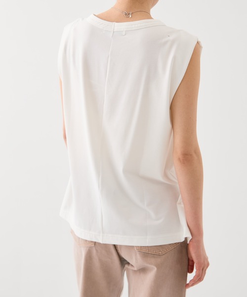 PUBLIC TOKYO(パブリックトウキョウ)の「【残りわずか】タックショルダーリラックスTEE(Tシャツ/カットソー・レディース・ホワイト/ピンク/ブラック・FREE)」の21枚目の写真