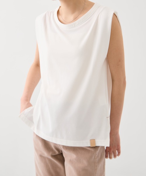 PUBLIC TOKYO(パブリックトウキョウ)の「【残りわずか】タックショルダーリラックスTEE(Tシャツ/カットソー・レディース・ホワイト/ピンク/ブラック・FREE)」の19枚目の写真