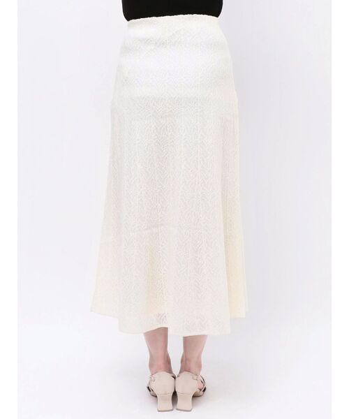 LAGUNAMOON（ラグナムーン）の「レースパターンニットスカート（スカート・レディース・ホワイト/ブラック・SMALL/MEDIUM）」の8枚目の写真