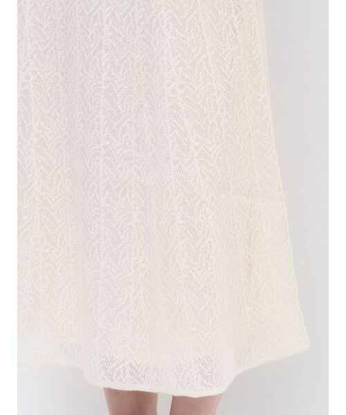 LAGUNAMOON（ラグナムーン）の「レースパターンニットスカート（スカート・レディース・ホワイト/ブラック・SMALL/MEDIUM）」の10枚目の写真