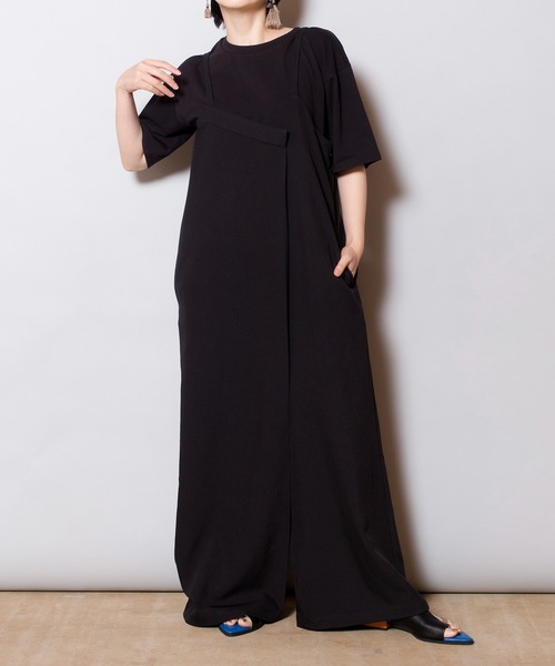 OSMOSIS（オズモーシス）の「【WEB限定アイテム】ストライプオールインワン&TシャツSET（サロペット/オーバーオール・レディース・ブラック系その他/ブラック/グレー・ONE SIZE）」の22枚目の写真