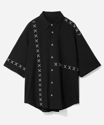 HARE | レースアップステッチシャツ(HARE)(シャツ/ブラウス)