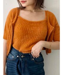 シャギーニット」に該当するオレンジ/橙色系のファッション通販 - ZOZOTOWN