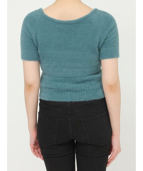 MURUA（ムルーア）の「シャギージップカーデ×キャミSET【シャギーニット】【アンサンブル】（ニット/セーター・レディース・ブルー/ダークグレー/オレンジ/ライトグレー・FREE）」の20枚目の写真