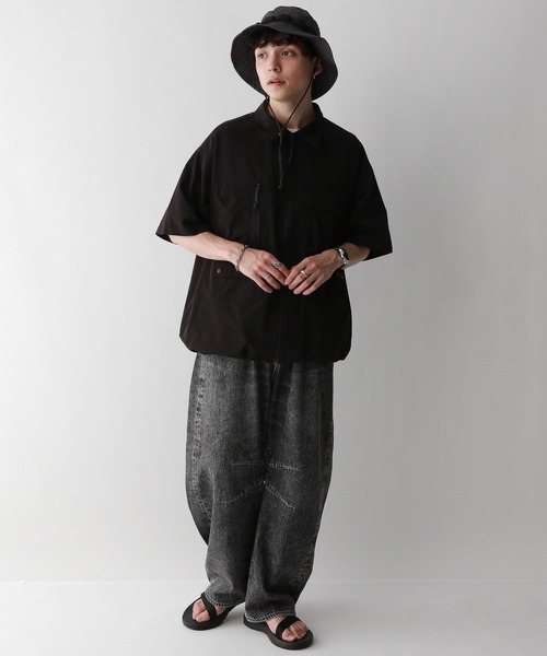 KELTY（ケルティ）の「【KELTY/ケルティ】マルチポケットフィッシング/ミリタリーオーバーシャツ（シャツ/ブラウス・メンズ・ブラック/グレー・MEDIUM/LARGE）」の4枚目の写真