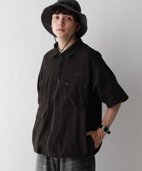 KELTY（ケルティ）の「【KELTY/ケルティ】マルチポケットフィッシング/ミリタリーオーバーシャツ（シャツ/ブラウス・メンズ・ブラック/グレー・MEDIUM/LARGE）」の9枚目の写真