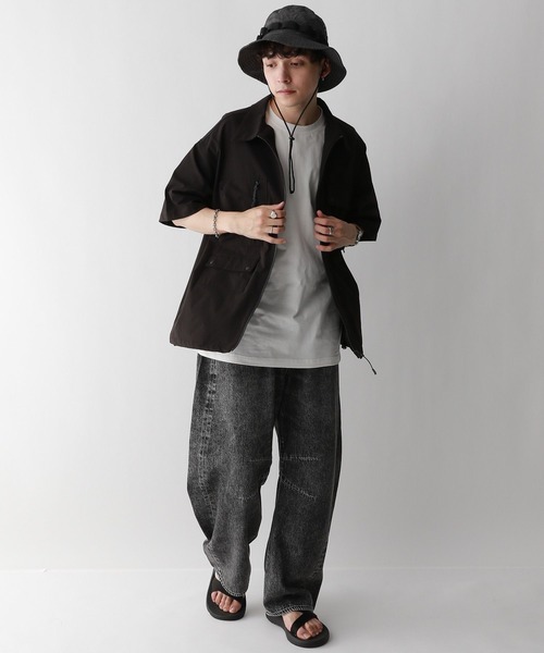 KELTY（ケルティ）の「【KELTY/ケルティ】マルチポケットフィッシング/ミリタリーオーバーシャツ（シャツ/ブラウス・メンズ・ブラック/グレー・MEDIUM/LARGE）」の3枚目の写真