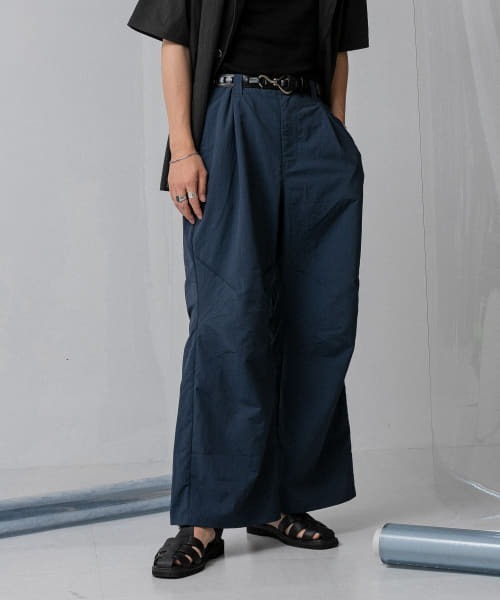 セール】『わたべ×SOP』ナイロンフレアワイドパンツ（その他パンツ