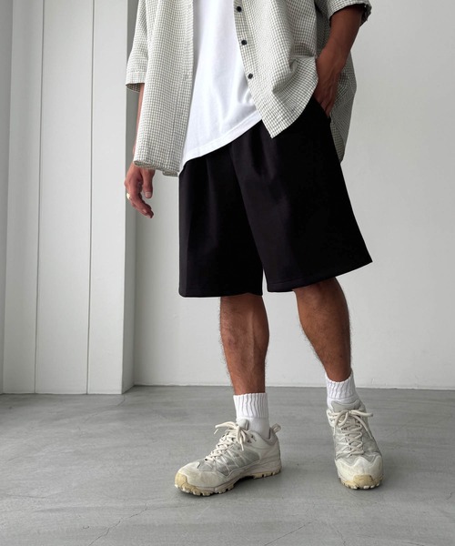 CANAL JEAN（キャナルジーン）の「choice_cnl/SOUL CIAL　スウェットタックハーフパンツ（スウェットパンツ・レディース・グレー/ブラック/ホワイト・SMALL/MEDIUM）」の2枚目の写真