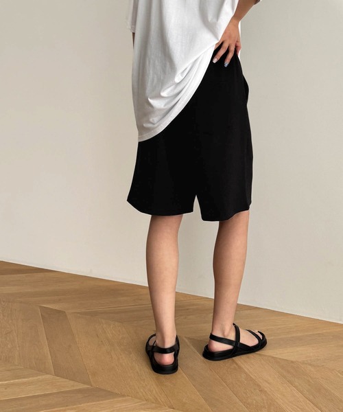 CANAL JEAN（キャナルジーン）の「choice_cnl/SOUL CIAL　スウェットタックハーフパンツ（スウェットパンツ・レディース・グレー/ブラック/ホワイト・SMALL/MEDIUM）」の10枚目の写真