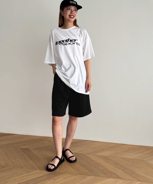 CANAL JEAN（キャナルジーン）の「choice_cnl/SOUL CIAL　スウェットタックハーフパンツ（スウェットパンツ・レディース・グレー/ブラック/ホワイト・SMALL/MEDIUM）」の11枚目の写真